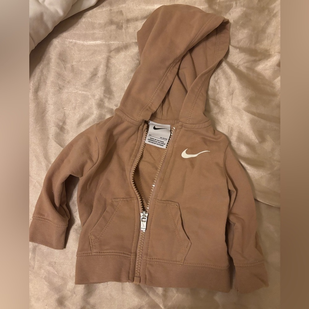 Nike Light Brown Baby Hoodie